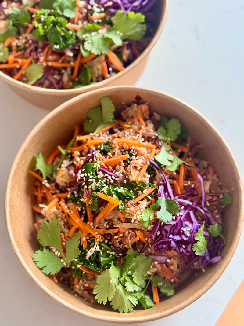 Wok-Seared Chicken and Vegetable Rice Bowl